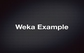 Weka Java example